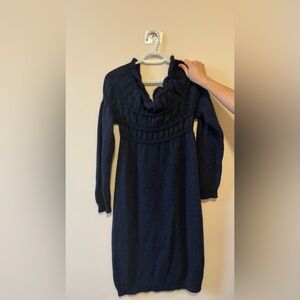 Navy Blue Knit Dress
